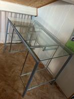 Glazen bureau, Huis en Inrichting, Bureaus, Ophalen of Verzenden, Gebruikt