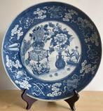 Groot antiek Chinees wandbord / bord met zeldzaam decor, Ophalen of Verzenden