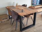 Eetkamer tafel, Kast en tv kast, Ophalen, Zo goed als nieuw, Industriel, 4 tot 6 stoelen