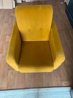Retro gele fauteuil, Huis en Inrichting, Fauteuils, Ophalen, Zo goed als nieuw, 75 tot 100 cm, 50 tot 75 cm