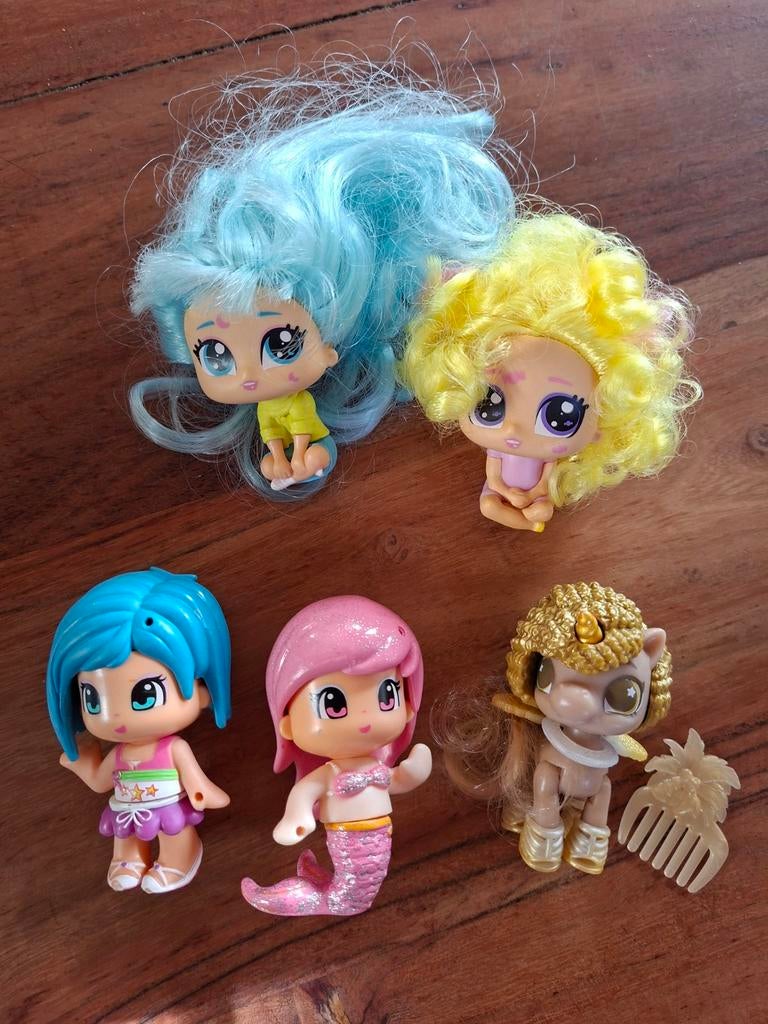 5 poppetjes hairdooz splash poopsie surprise pinypon, Ophalen of Verzenden, Gebruikt