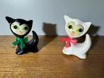 Vintage Black & White tin plastic Kitty Cat toy.436, Ophalen of Verzenden, Zo goed als nieuw