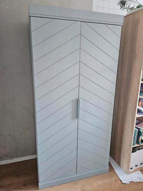 Woood Connect Kast 2 deurs Visgraat, Huis en Inrichting, Kasten | Kledingkasten, Gebruikt, 150 tot 200 cm, 50 tot 75 cm, Ophalen