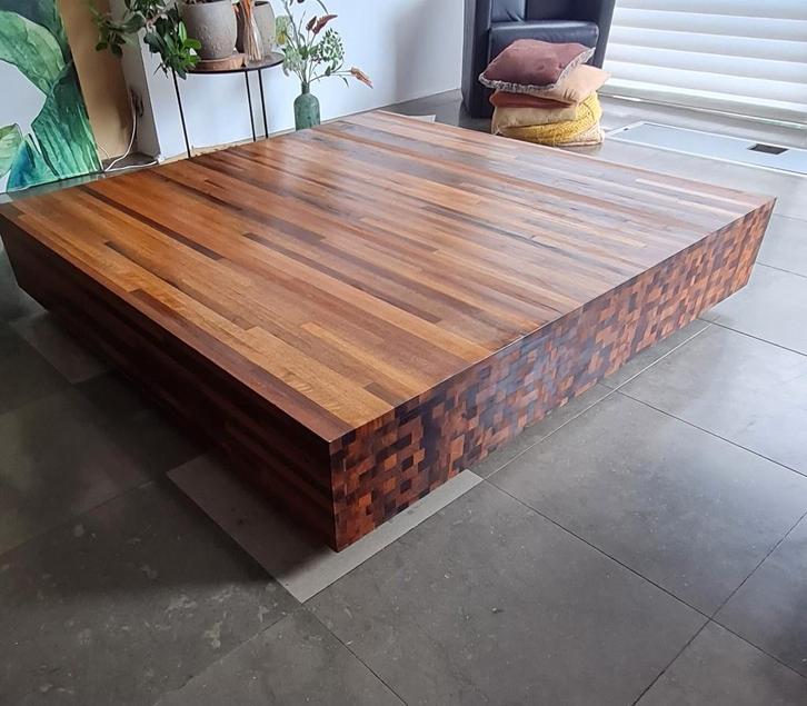 Salontafel groot aulia design Henk Vos by Linteloo, Huis en Inrichting, Tafels | Salontafels, Gebruikt, Minder dan 50 cm, 150 tot 200 cm