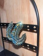 Groene LOTT Gioielli oorbellen, Sieraden, Tassen en Uiterlijk, Oorbellen, Ophalen of Verzenden, Zo goed als nieuw, Groen, Goud