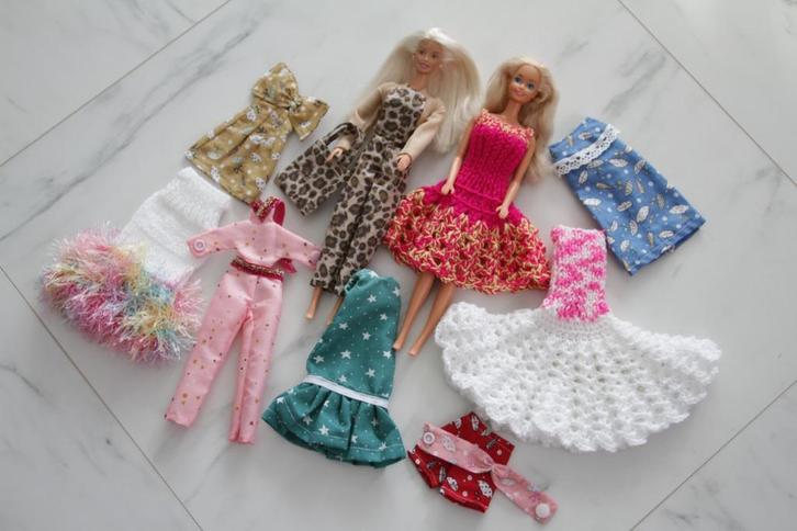 Barbie en Simba poppen beweegbaar middel, 6 stuks, kleding, Kinderen en Baby's, Speelgoed | Poppen, Gebruikt, Barbie, Verzenden