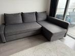 Friheten | Hoekslaapbank met opberger | Donkergrijs, Ophalen, Gebruikt