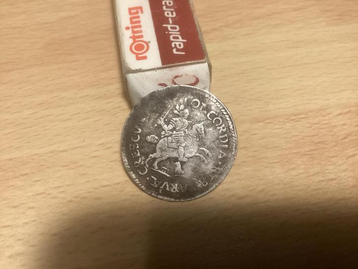 Oude Zilveren Munt.  (Rijderschelling?), Postzegels en Munten, Munten | Nederland, Losse munt, Overige waardes, Vóór koninkrijk