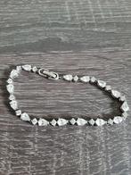Armbandje met Steentjes, Ophalen, Met strass, Zo goed als nieuw, Zilver