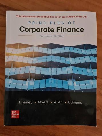 Principes of Corporate Finance  beschikbaar voor biedingen