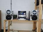 zgan stereotoren + 3x cd wisselaar + cassettedeck +radio, Philips, Cd-speler, Microset, Ophalen of Verzenden