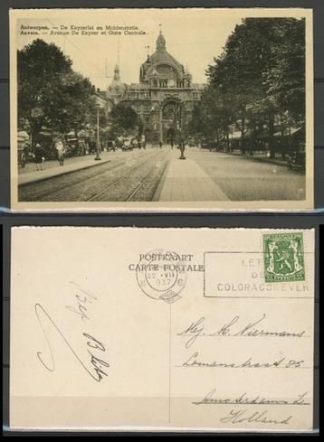 Anvers Antwerpen 1937 Keizerslei Foto Ansichtkaart 936a jdu beschikbaar voor biedingen