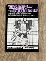 transformers G1: Blitzwing MB instruction booklet rub 1985, G1, Ophalen of Verzenden, Gebruikt, Decepticons