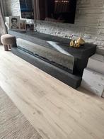 Tv meubel bonito visgraat met openhaard, Ophalen, Zo goed als nieuw, 25 tot 50 cm, Minder dan 100 cm