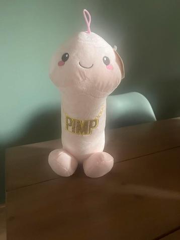 Lichtroze piemel knuffel pimp pluche knuffels speelgoed roze beschikbaar voor biedingen