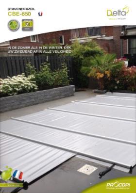 Zwembad afdekzeil 11x4,5m + zwengel, Tuin en Terras, Zwembad-toebehoren, Gebruikt, Overige typen, Ophalen