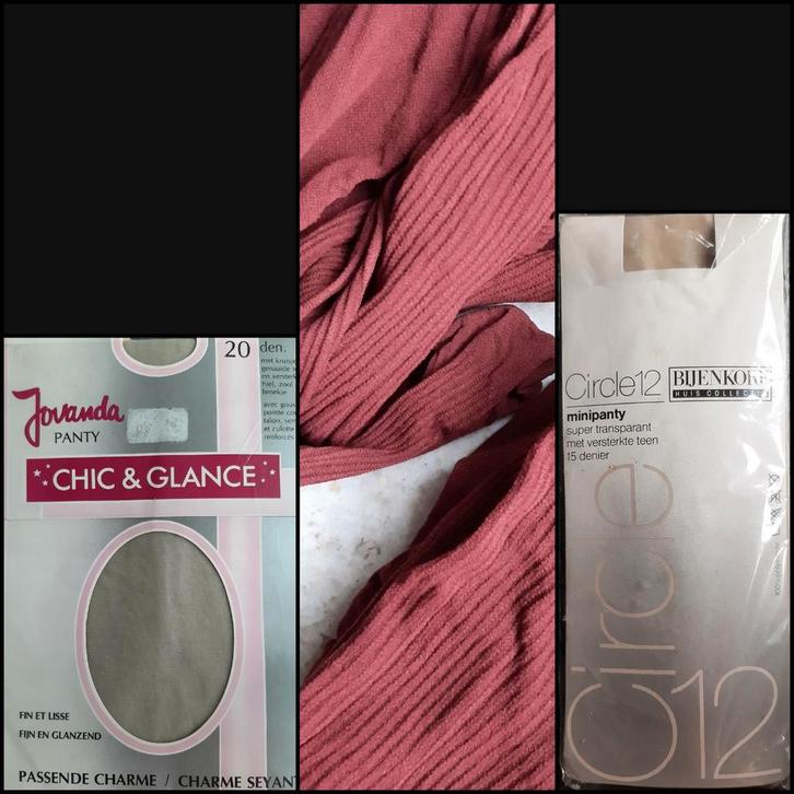 4 Panties nieuw en zo goed als nieuw,  dikker en dunner,  L, Kleding | Dames, Leggings, Maillots en Panty's, Nieuw, Panty, Maat 40/42 (M)