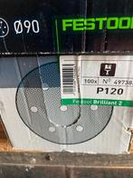 Festool brilliant100 vel schuurpapier excentrisch korrel 120, Doe-het-zelf en Verbouw, Gereedschap | Schuurmachines, Ophalen of Verzenden