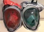 Twee snorkel maskers decathlon, Watersport en Boten, Duiken, Ophalen, Zo goed als nieuw, Duikbril of Snorkel