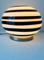 Ilu di Vetro tafellamp Zebra glazen bol met Swirl, Huis en Inrichting, Lampen | Tafellampen, Minder dan 50 cm, Gebruikt, Ophalen of Verzenden