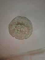 Sier plafondlamp, Ophalen of Verzenden, Gebruikt, Glas