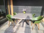 Mooie maestro betonlook tafel 130x130, Ophalen, Zo goed als nieuw, Overige materialen, Eettafel