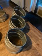 Spirobuis 125mm + Koppelstukken, Doe-het-zelf en Verbouw, Buizen en Afvoer, Ophalen, Afvoer, 2 tot 4 meter, 80 mm of meer