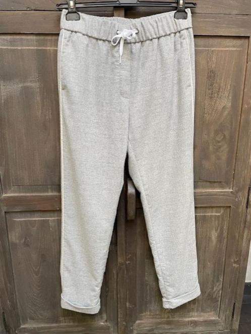 Peserico broek grijs maat 38, Kleding | Dames, Broeken en Pantalons, Zo goed als nieuw, Maat 38/40 (M), Grijs, Lang, Ophalen of Verzenden