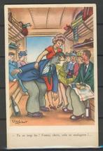 Humor Nostalgie Satire Vintage  1920 Ansichtkaart f-210c jd, Ophalen of Verzenden, 1920 tot 1940, Ongelopen, Overige thema's