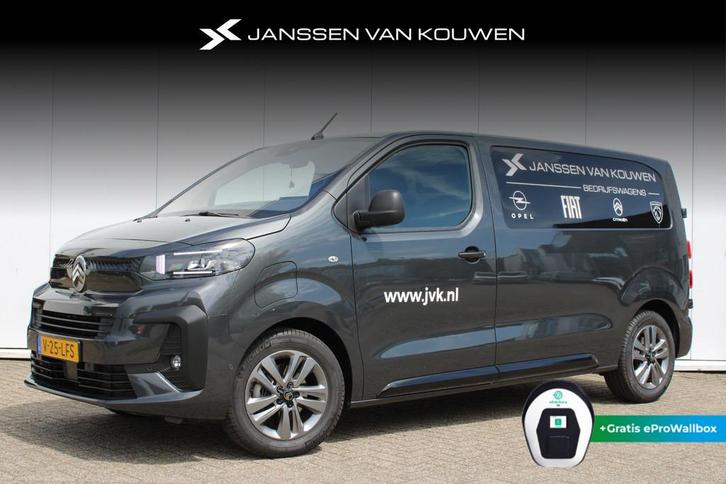 Citroen ë-Jumpy L2 136 pk 75 kWh Navigatie / Parkeercamera, Auto's, Bestelauto's, Bedrijf, Te koop, ABS, Achteruitrijcamera, Adaptive Cruise Control
