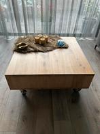 Mooie salontafel op wielen met groot open opbergvak z.g.a.n, Huis en Inrichting, Tafels | Salontafels, Ophalen, 50 tot 100 cm