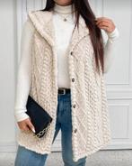 Vest Norah Beige (44 tm 52), Kleding | Dames, Grote Maten, Verzenden, Nieuw, Beige, Trui of Vest
