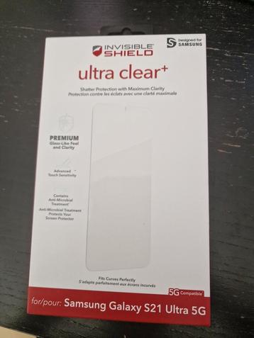 invisible shield screen protector Samsung galaxy S21 Ultra beschikbaar voor biedingen