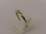 Gouden damesring met zirkonia                            G43, Gebruikt, ., Ophalen of Verzenden, Dame
