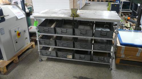 Werkbank met 12 bakken 1390 x 650 x 920, Hobby en Vrije tijd, Overige Hobby en Vrije tijd, Nieuw, Ophalen