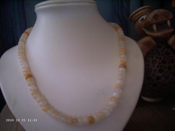 Een mooie Rondelle Calciet edelstenen ketting beschikbaar voor biedingen