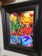 Zwarte Spiegel van IKEA met Dikke Rand, Huis en Inrichting, Woonaccessoires | Spiegels, 100 tot 150 cm, Ophalen of Verzenden, Zo goed als nieuw