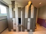 Steigerhout Pakhuis Dutchwood incl 2 matrassen, Ophalen, Gebruikt, Tweepersoons, Stapelbed