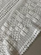 Vintage cremekleurig gehaakte sprei, Ophalen of Verzenden, Gebruikt