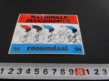 sticker Roosendaal 1984  Nationale jeugdronde Wielrennen  beschikbaar voor biedingen