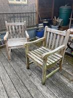 Teakhouten tuinstoelen, Ophalen, Gebruikt, Teakhout