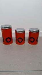 3 Retro Brabantia Patrice voorraadblikken, Ophalen of Verzenden, Gebruikt, Overige materialen, Pot, Bus of Blik