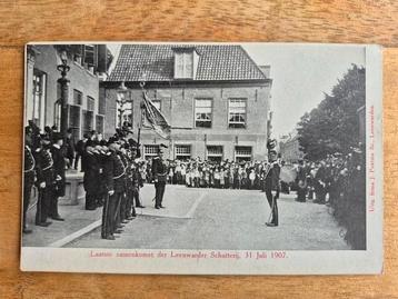 Briefkaart Leeuwarder Schutterij Politie 1907 beschikbaar voor biedingen