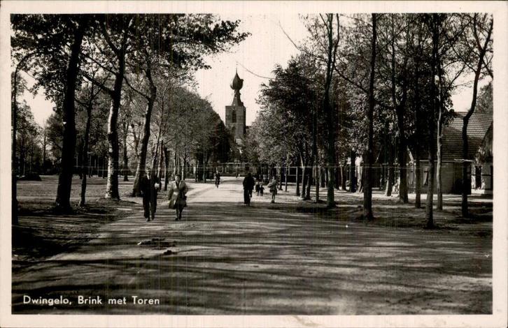 Dwingalo- Brink, Verzamelen, Ansichtkaarten | Nederland, Gelopen, Drenthe, Voor 1920, Ophalen of Verzenden