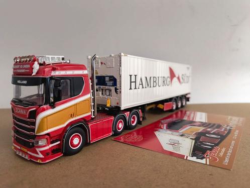 Tekno Scania Robert Van Der Linden, Hobby en Vrije tijd, Modelauto's | 1:50, Zo goed als nieuw, Bus of Vrachtwagen, Tekno, Ophalen of Verzenden