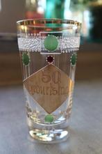 Antiek Duits bierglas 50. Geburtstag, Verzamelen, Ophalen of Verzenden, Gebruikt, Glas of Glazen, Overige merken