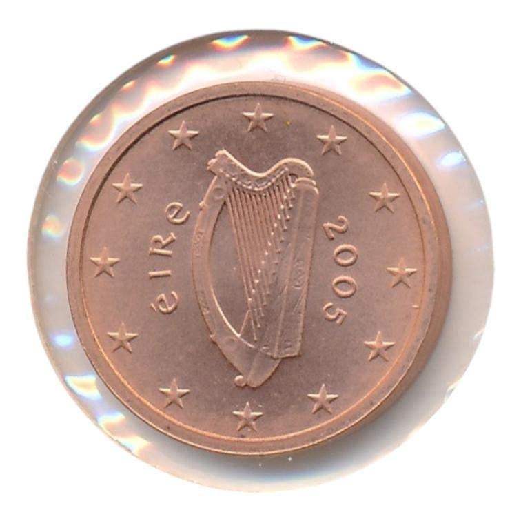 Ierland 1 eurocent 2005, Ophalen of Verzenden, Ierland, 1 cent, Losse munt