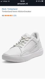Timberland witte lederen sneakers(2x gedragen), Ophalen of Verzenden, Wit, Timberland, Sneakers of Gympen