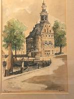 Aquarel “Hoorn” van Bob Brobbel (1907-1971), Antiek en Kunst, Ophalen of Verzenden