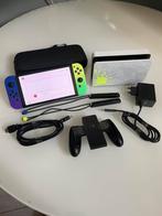 Nintendo Switch Oled Splatoon 3 Limited edition - Nieuwstaat, Ophalen of Verzenden, Zo goed als nieuw, Met 2 controllers, Switch OLED